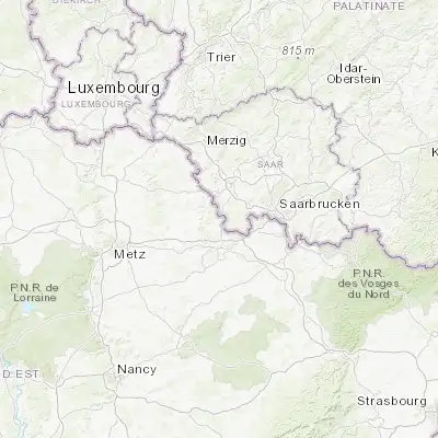 Map showing location of Creutzwald (49.205310, 6.696680)