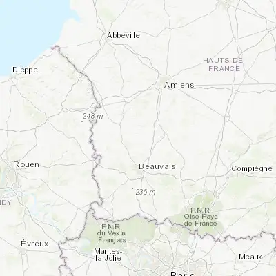 Map showing location of Crèvecœur-le-Grand (49.600000, 2.083330)