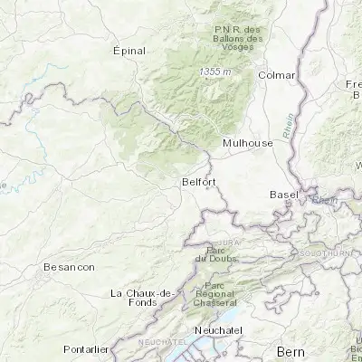 Map showing location of Danjoutin (47.618220, 6.862040)