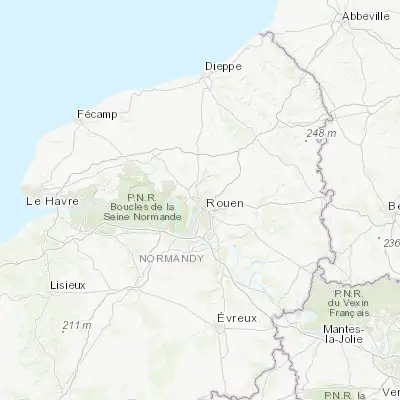 Map showing location of Déville-lès-Rouen (49.469420, 1.052140)