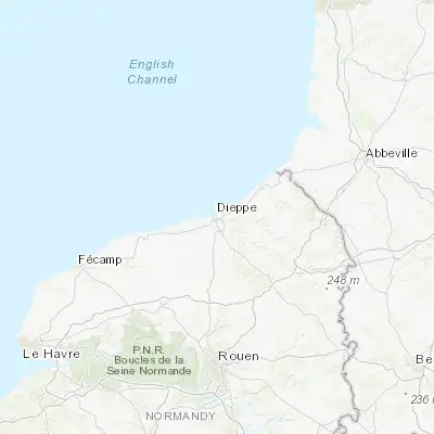 Map showing location of Dieppe (49.921600, 1.077720)