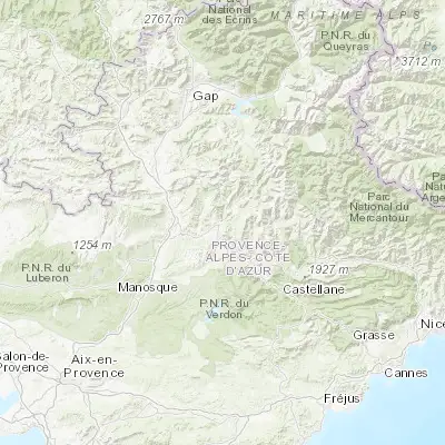 Map showing location of Digne-les-Bains (44.092520, 6.231990)