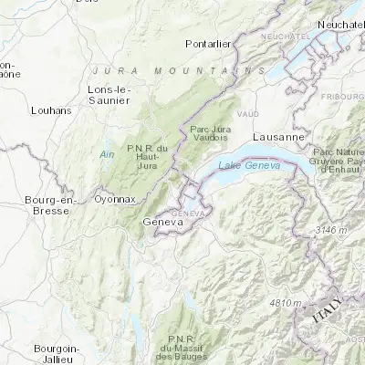 Map showing location of Divonne-les-Bains (46.357100, 6.134940)