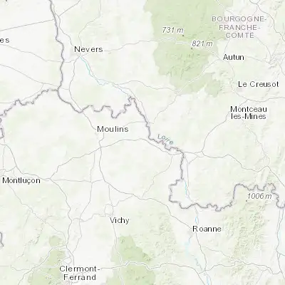 Map showing location of Dompierre-sur-Besbre (46.522140, 3.681060)