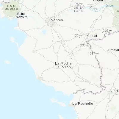 Map showing location of Dompierre-sur-Yon (46.738610, -1.387850)
