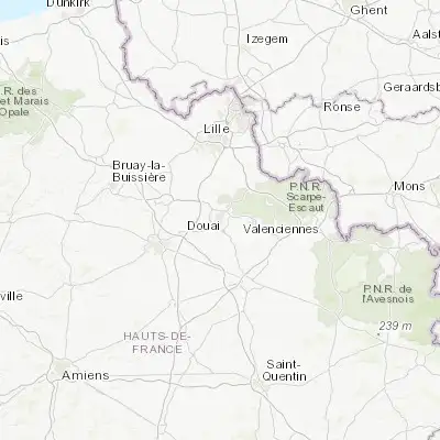Map showing location of Douai (50.370690, 3.079220)