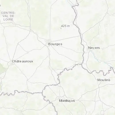 Map showing location of Dun-sur-Auron (46.884900, 2.573450)