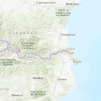 Map showing location of els Banys d'Arles (42.472890, 2.669160)