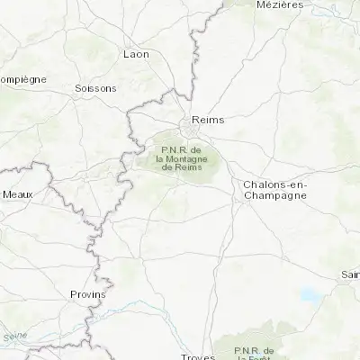 Map showing location of Épernay (49.040000, 3.959220)