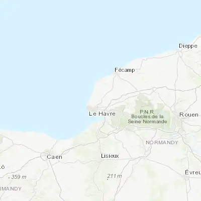 Map showing location of Épouville (49.563490, 0.223730)