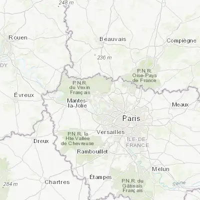 Map showing location of Éragny (49.016670, 2.100000)