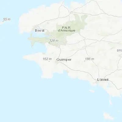 Map showing location of Ergué-Gabéric (47.996570, -4.024380)