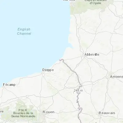 Map showing location of Eu (50.046060, 1.420790)