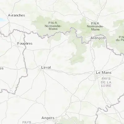 Map showing location of Évron (48.155870, -0.402420)