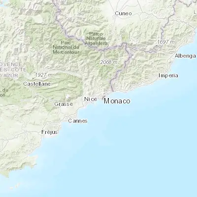 Map showing location of Èze (43.727990, 7.361940)