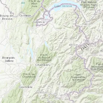 Map showing location of Faverges (45.751160, 6.291510)