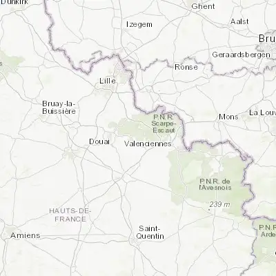 Map showing location of Fenain (50.366670, 3.300000)