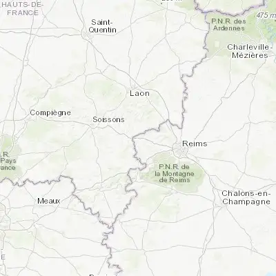 Map showing location of Fismes (49.307730, 3.686070)