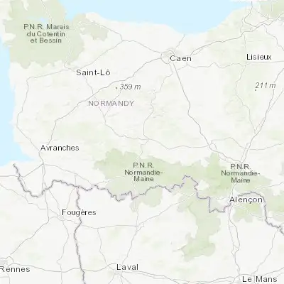 Map showing location of Flers (48.737220, -0.574660)