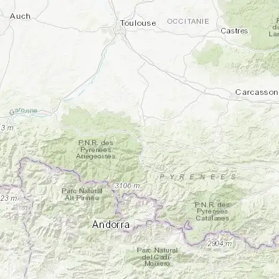 Map showing location of Foix (42.965350, 1.607050)