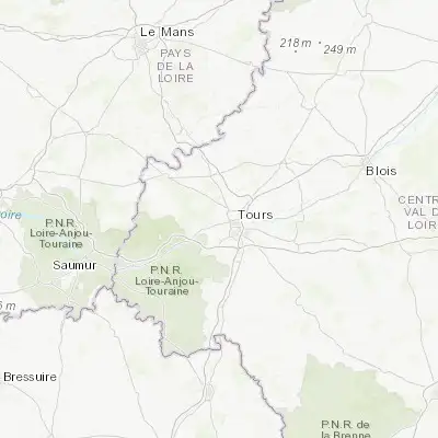Map showing location of Fondettes (47.403500, 0.596860)
