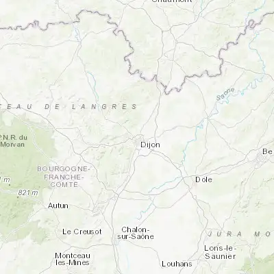 Map showing location of Fontaine-lès-Dijon (47.342380, 5.020070)