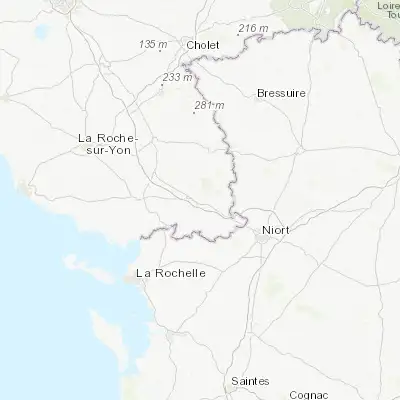 Map showing location of Fontenay-le-Comte (46.466710, -0.806240)