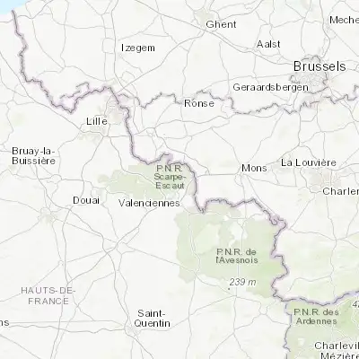 Map showing location of Fresnes-sur-Escaut (50.433820, 3.577520)