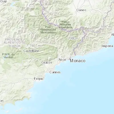Map showing location of Gattières (43.759510, 7.175740)