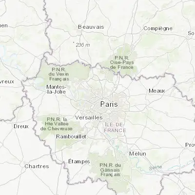 Map showing location of Gennevilliers (48.933330, 2.300000)