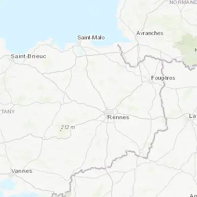 Map showing location of Gévezé (48.221290, -1.791410)
