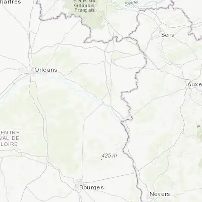 Map showing location of Gien (47.693320, 2.630940)