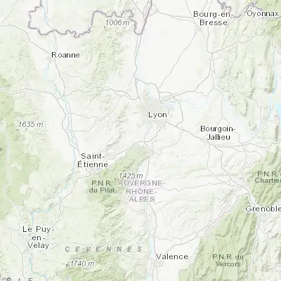 Map showing location of Givors (45.590630, 4.768780)