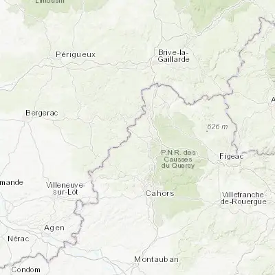 Map showing location of Gourdon (44.735760, 1.380710)