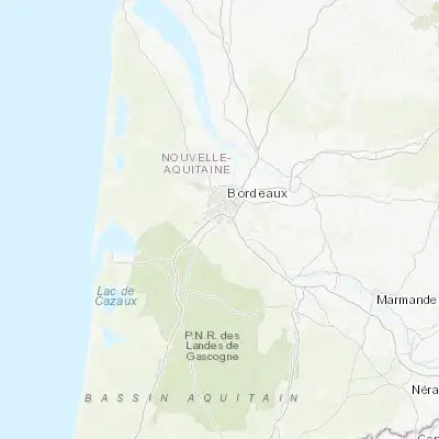 Map showing location of Gradignan (44.773620, -0.613950)