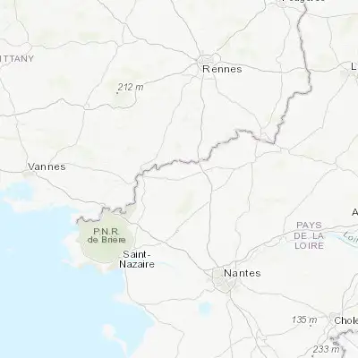 Map showing location of Guémené-Penfao (47.630430, -1.832700)