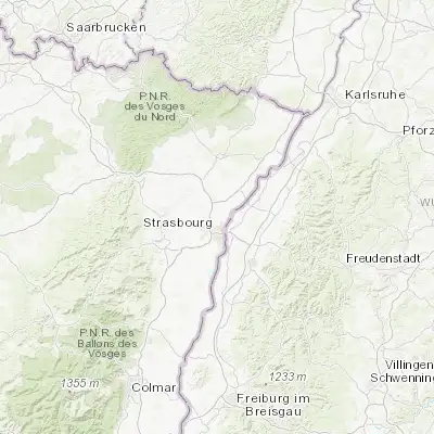 Map showing location of Hœnheim (48.622240, 7.755490)