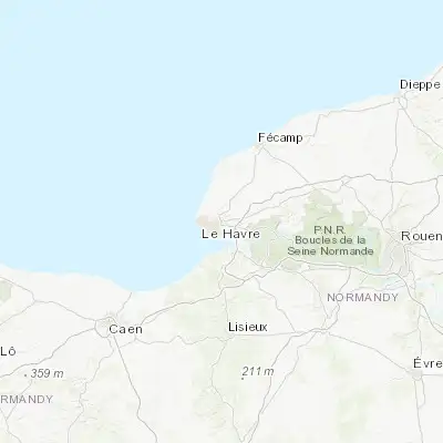 Map showing location of Harfleur (49.506600, 0.198270)