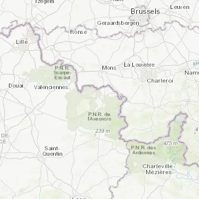 Map showing location of Hautmont (50.250770, 3.921430)