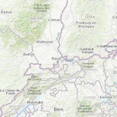 Map showing location of Hégenheim (47.562990, 7.524010)
