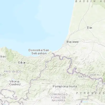 Map showing location of Hendaye (43.358090, -1.774400)