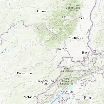 Map showing location of Héricourt (47.573050, 6.761390)
