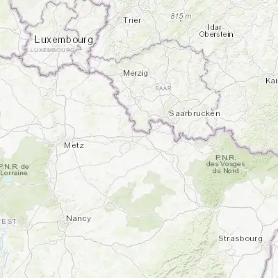 Map showing location of Hombourg-Haut (49.128190, 6.770660)