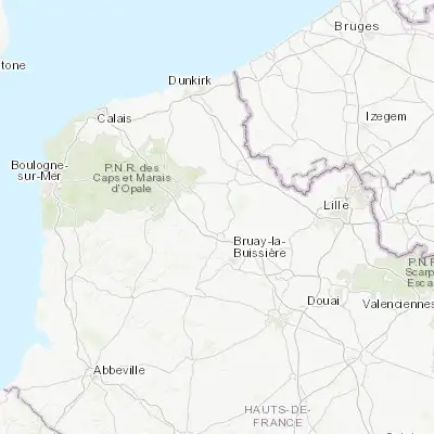 Map showing location of Isbergues (50.623280, 2.459020)