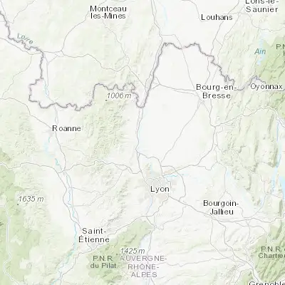 Map showing location of Jassans-Riottier (45.981340, 4.761400)