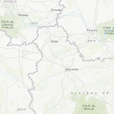 Map showing location of Joigny (47.982880, 3.400960)
