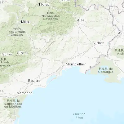 Map showing location of Juvignac (43.613890, 3.810560)