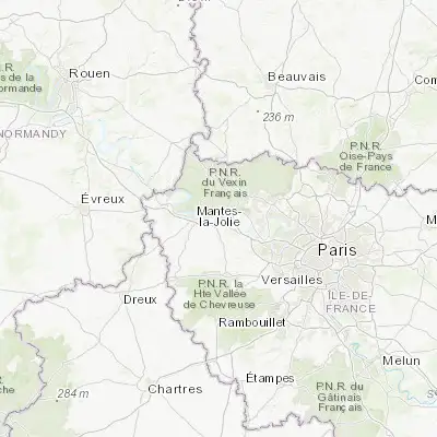 Map showing location of Juziers (48.991370, 1.847600)