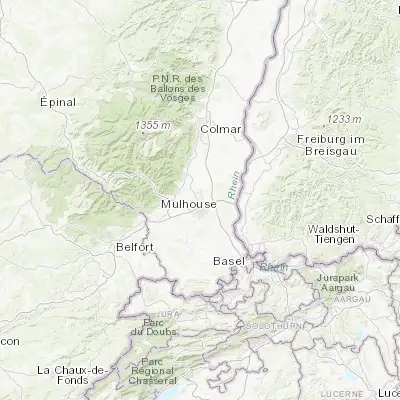 Map showing location of Kingersheim (47.791000, 7.326470)