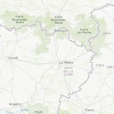 Map showing location of La Bazoge (48.098950, 0.154550)